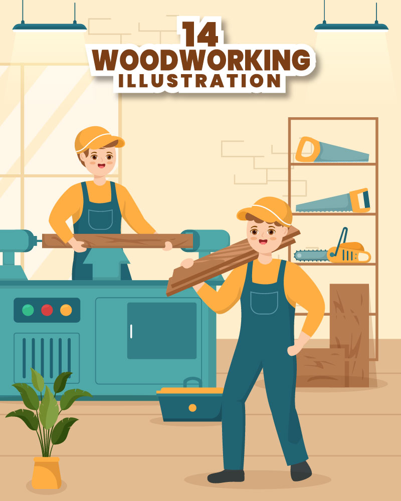 14 Woodworking Illustration