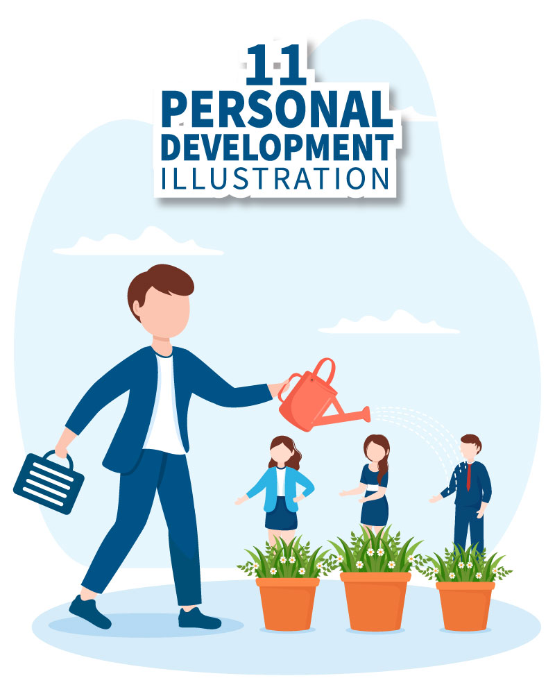 11 Personal Development Illustration