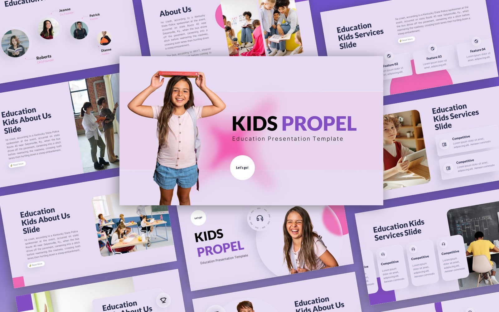 Kids Propel - Education Multipurpose PowerPoint Template