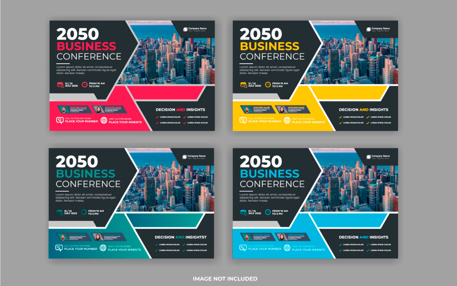 Vector Corporate abstract business conference flyer or flyer and invitation banner live webinar