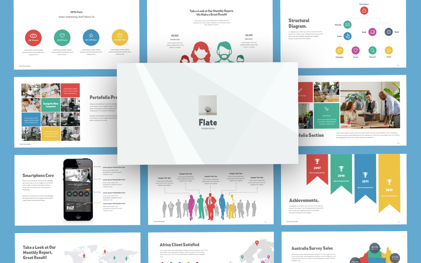 Flate Multipurpose Business Keynote Template