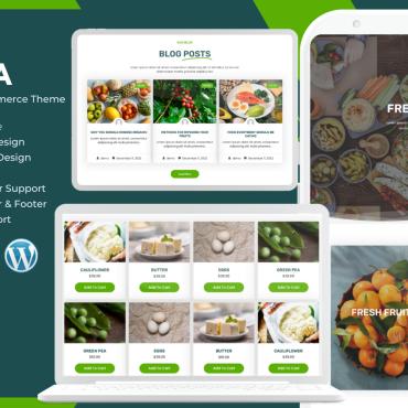 Vegetarian Store WordPress Themes 302017