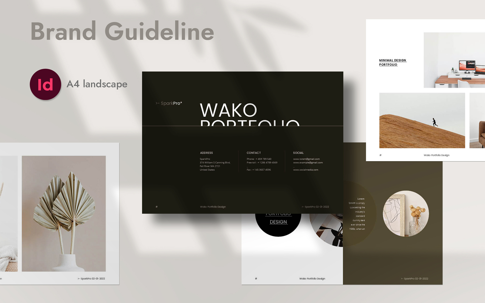 Wako Portfolio Indesign Template