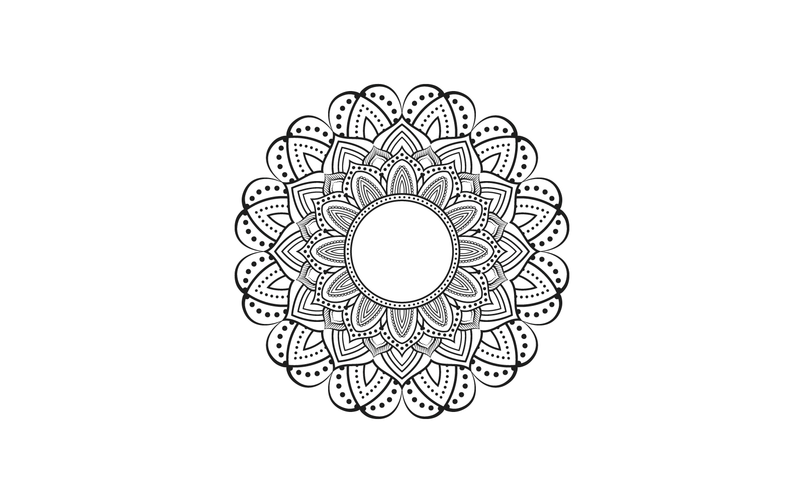 Ornamental Luxury Mandala Pattern, Traditional Mandala Design