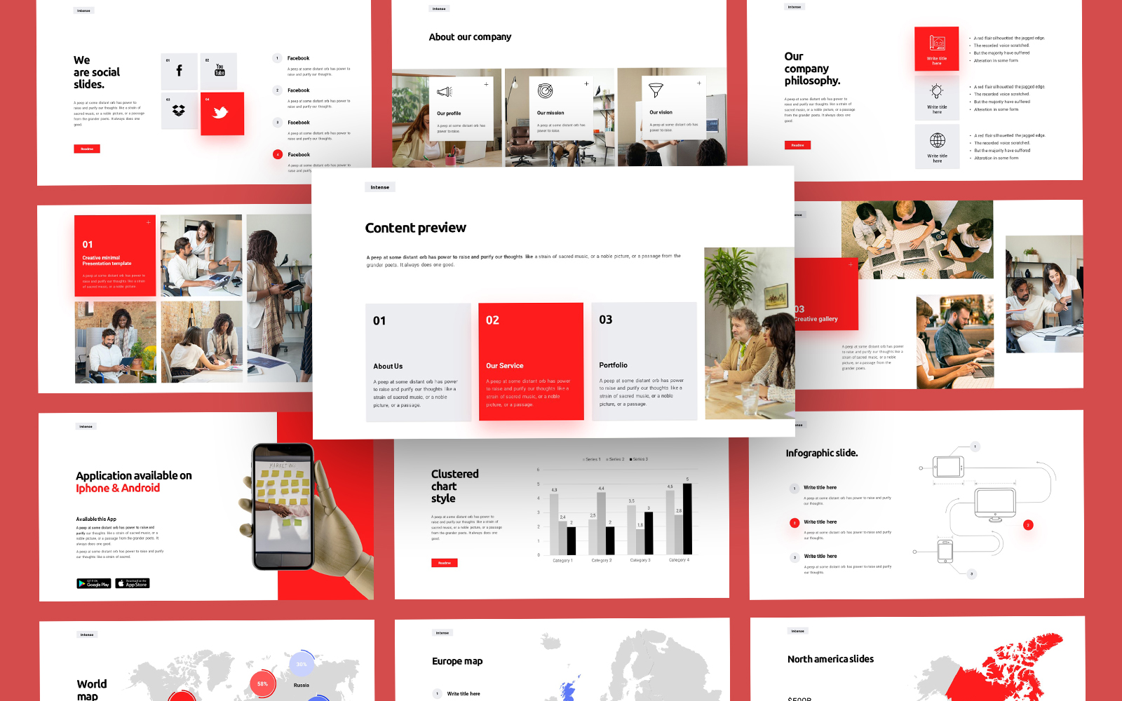 Intense Modern Business Keynote Template