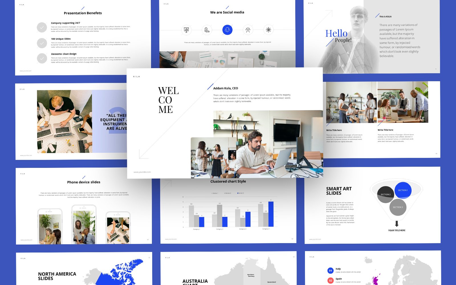 Kila Modern Business PowerPoint Template