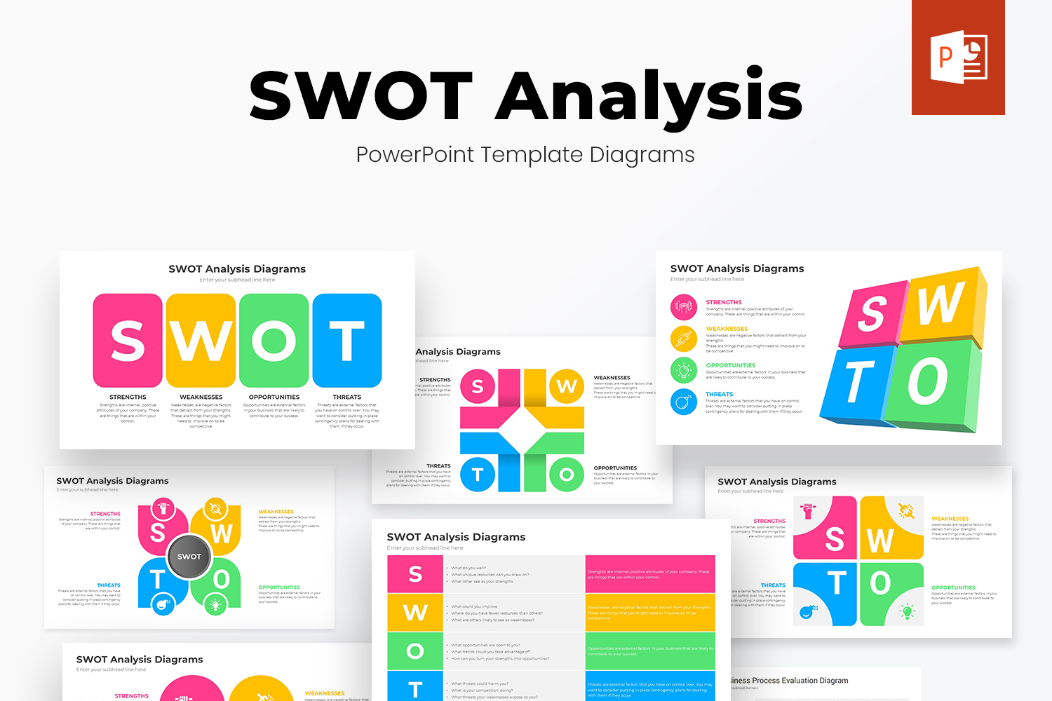 Swot Analysis PowerPoint Infographics Template Design