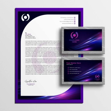 Neon Wave Corporate Identity 302222