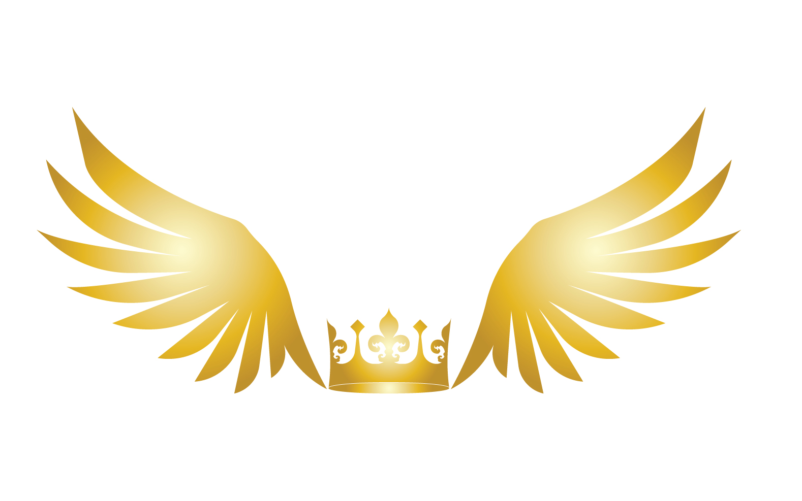Wings Crown Logo And Symbol Vector 1