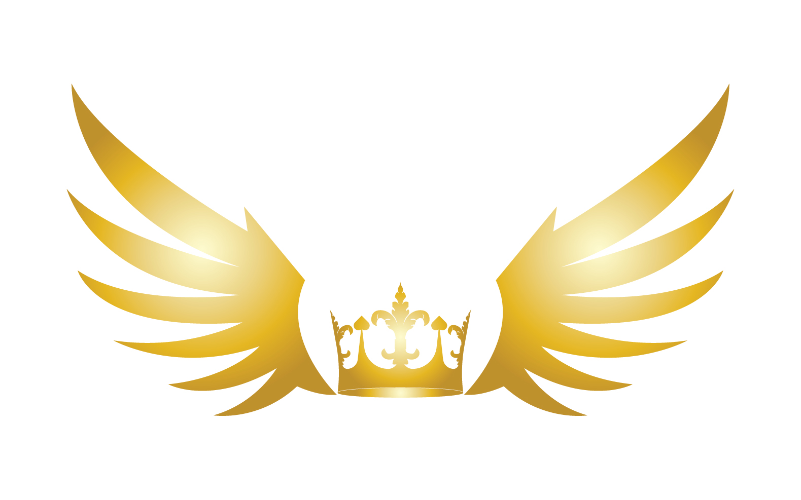 Wings Crown Logo And Symbol Vector 3