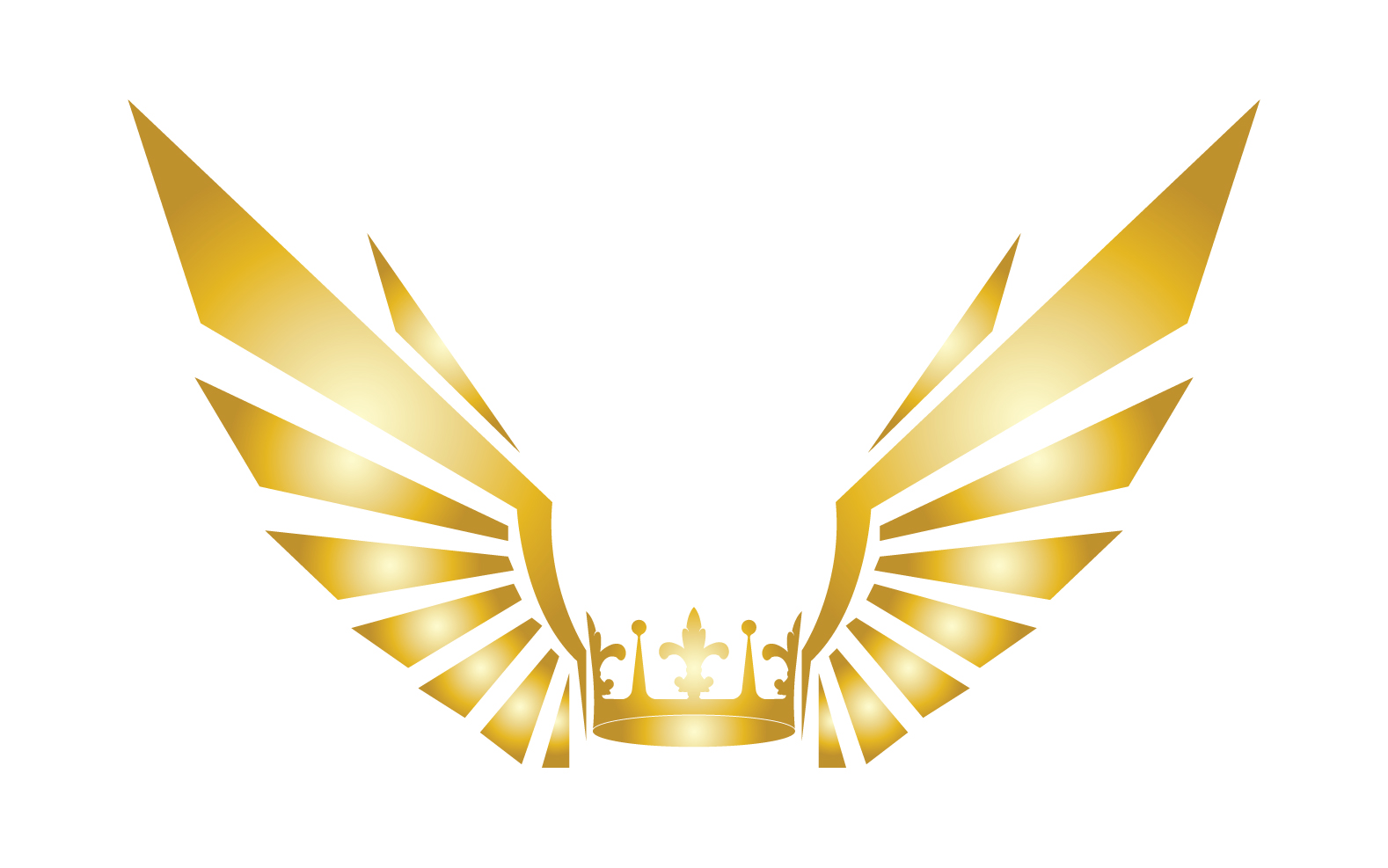 Wings Crown Logo And Symbol Vector 6