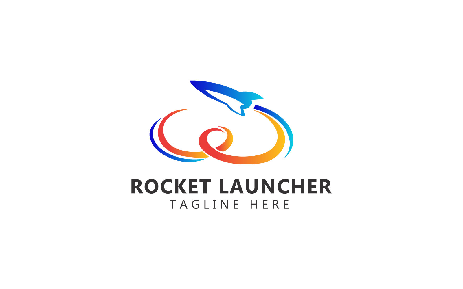 Rocket Launcher Logo And Startup Logo Template