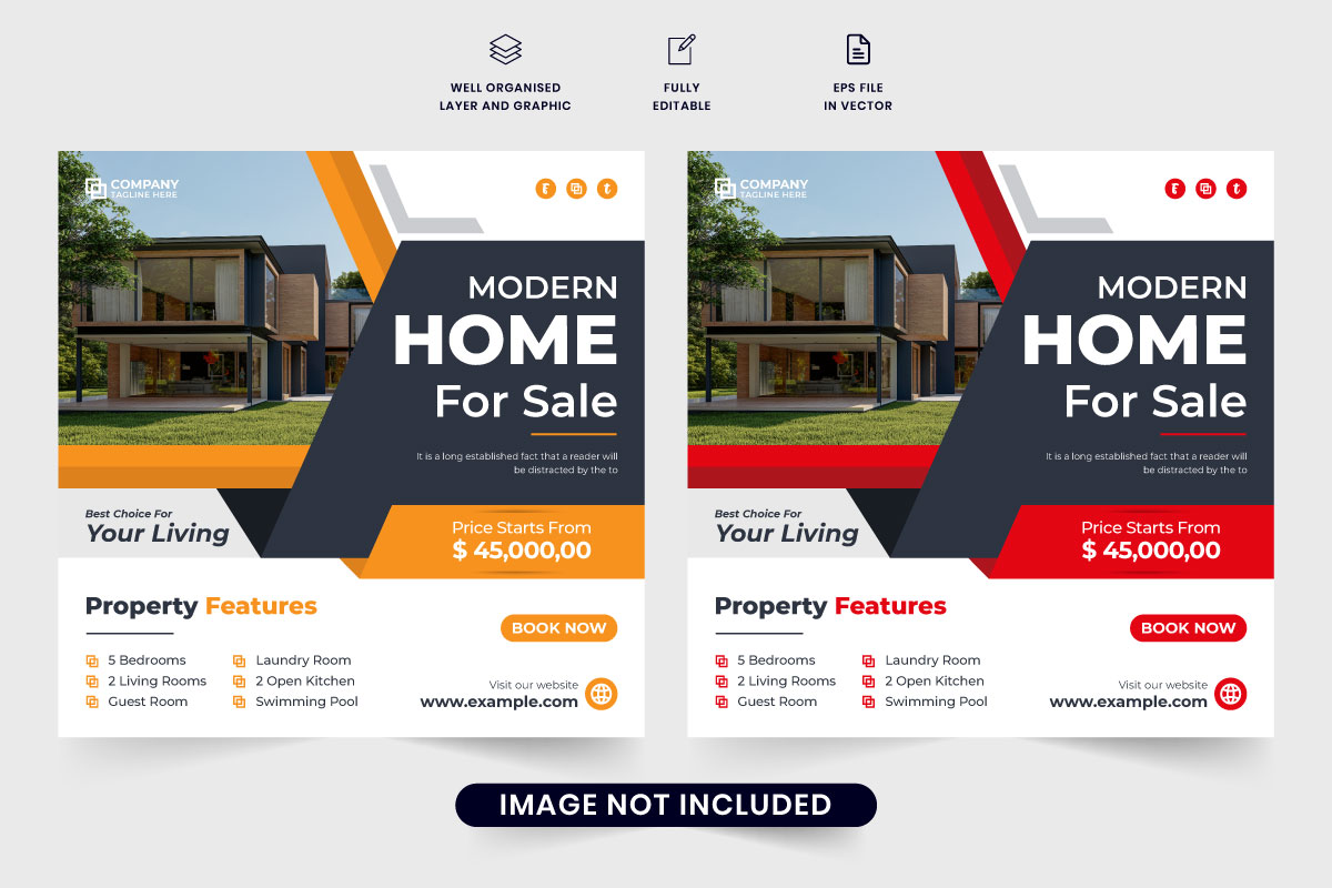 Real estate business promotion poster