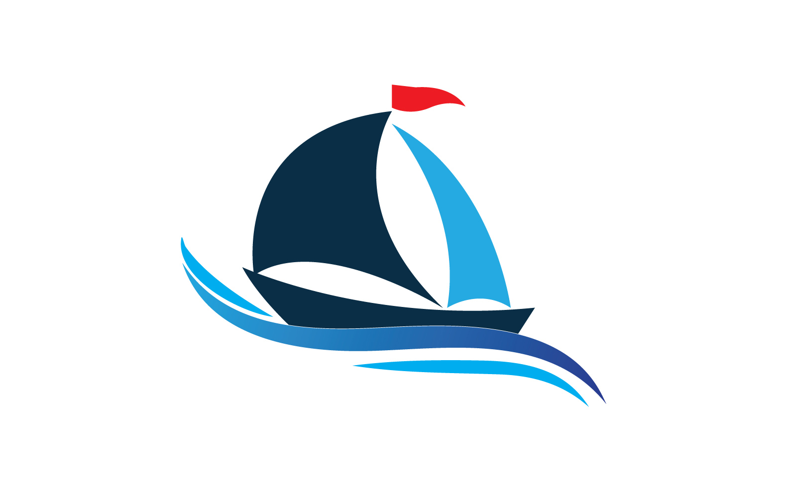 Ocean Cruise linear Ship Silhouette logo Vector 13