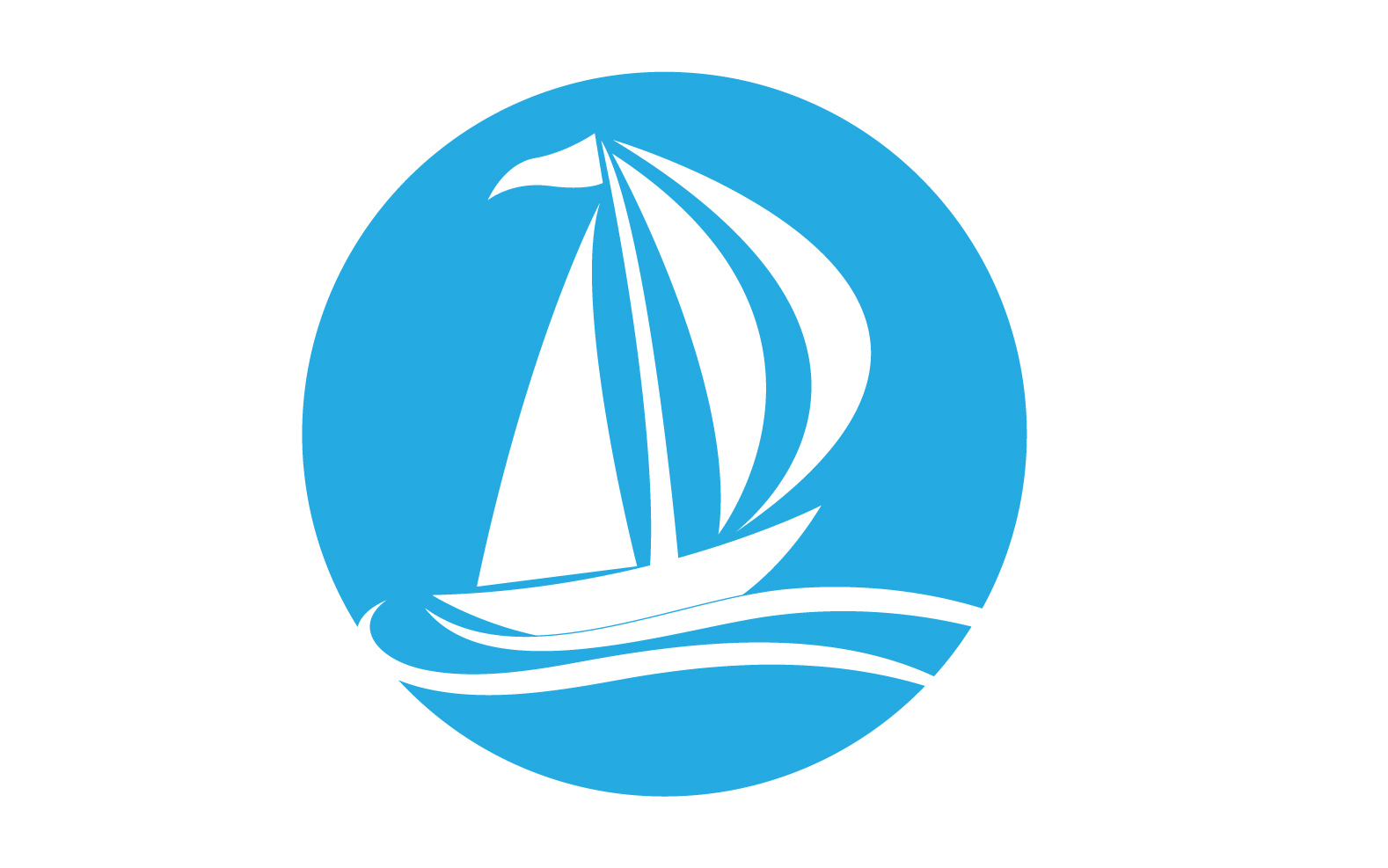 Ocean Cruise linear Ship Silhouette logo Vector 54