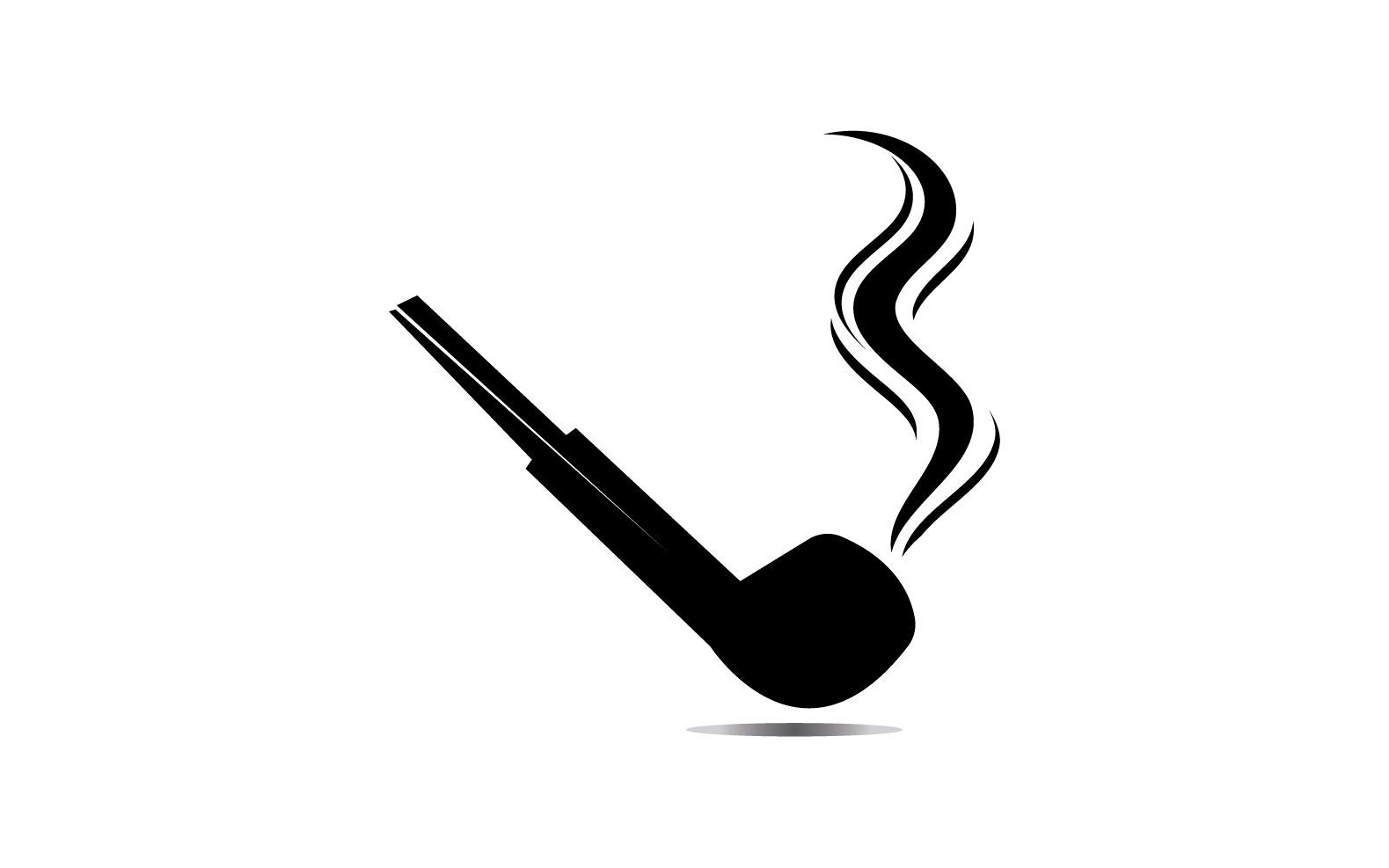 Pipe Smoking Logo Icon Vector Illustration Design 8