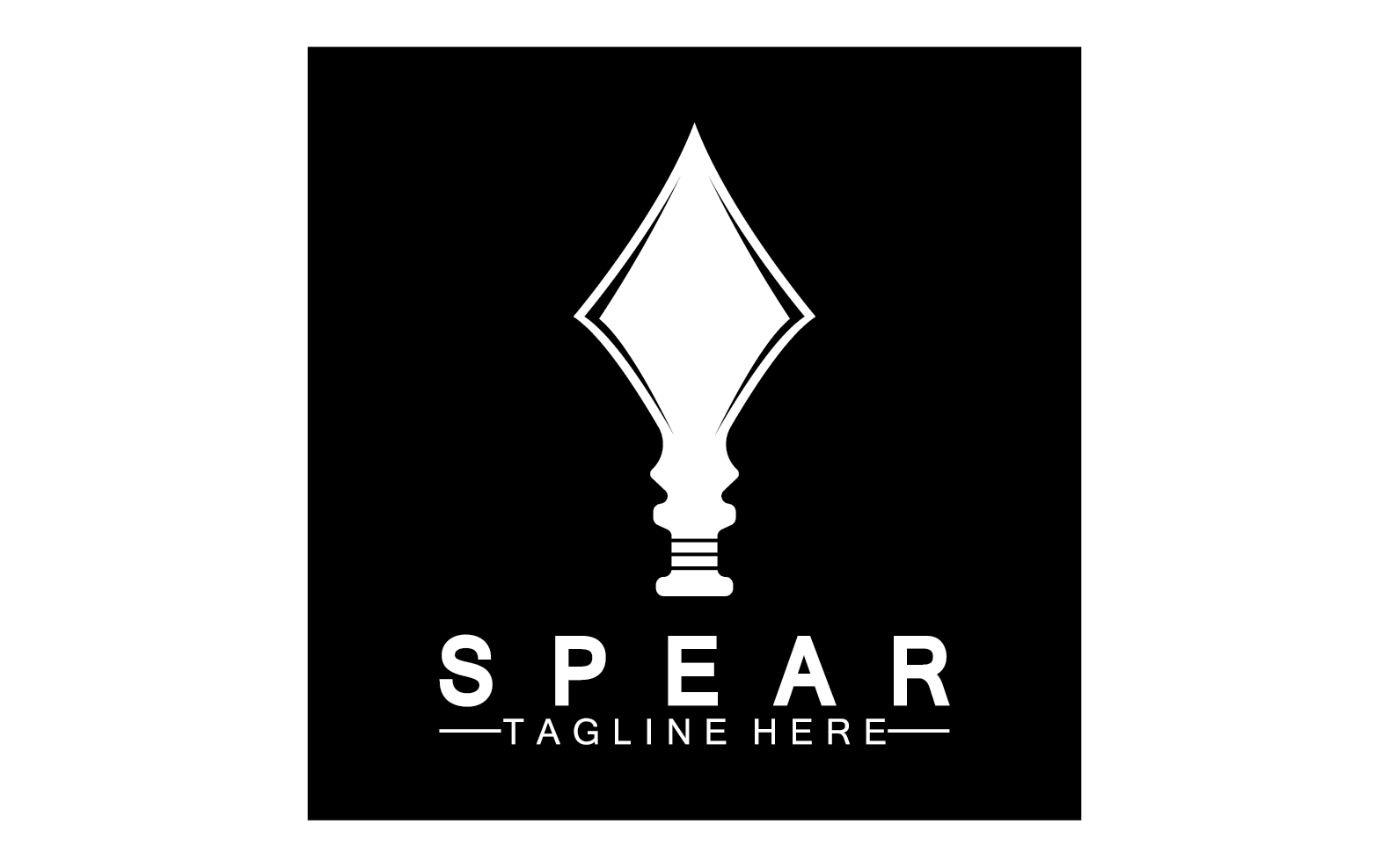 Spear Logo Lcon Vector Illustration Design 8