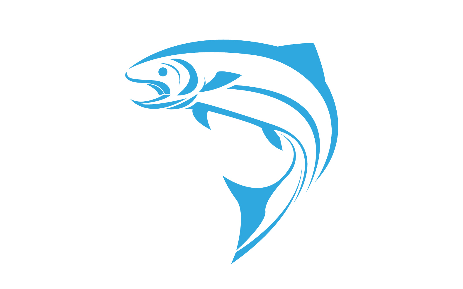 Fish Abstract Icon Design Logo V11