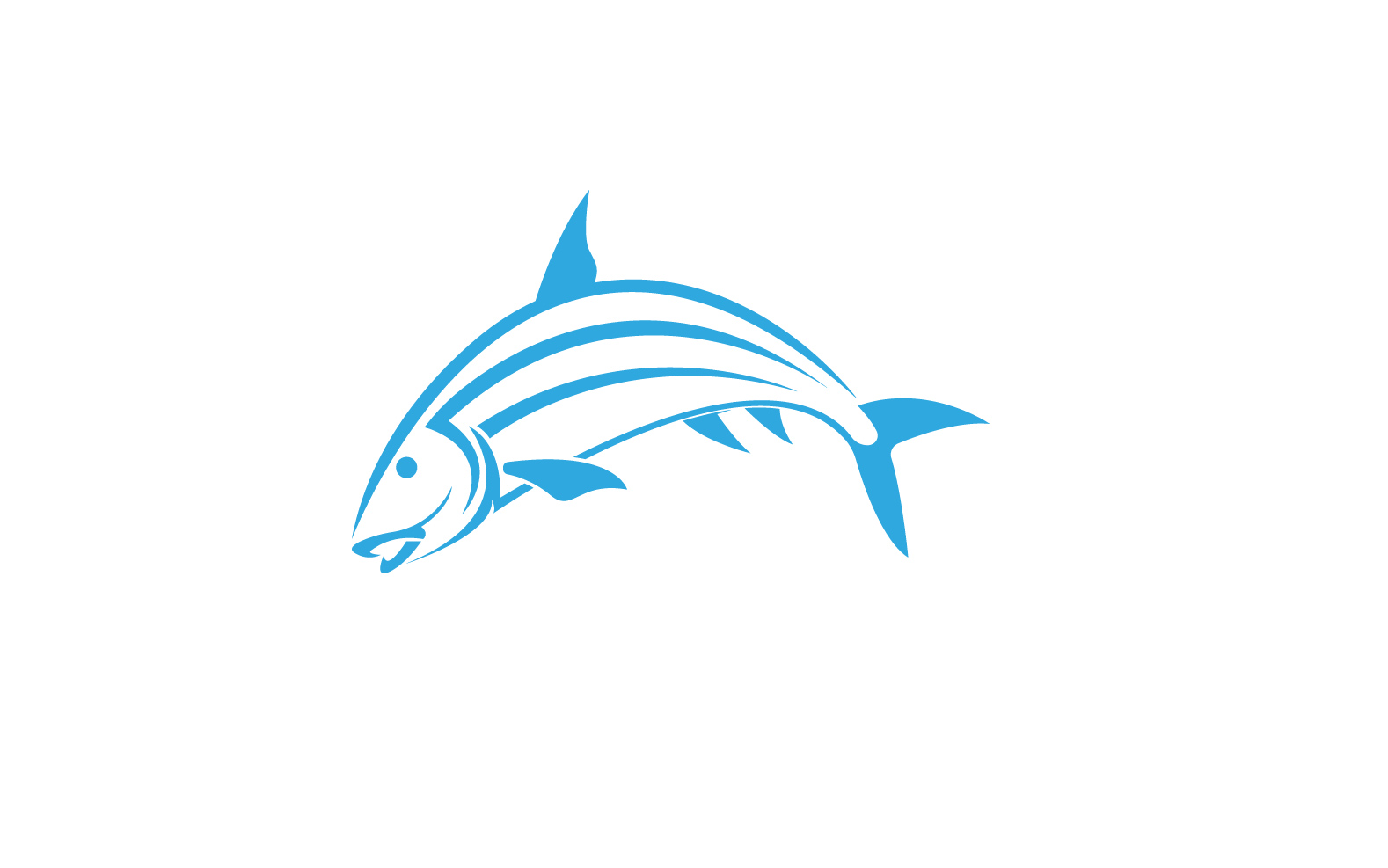 Fish Abstract Icon Design Logo V14