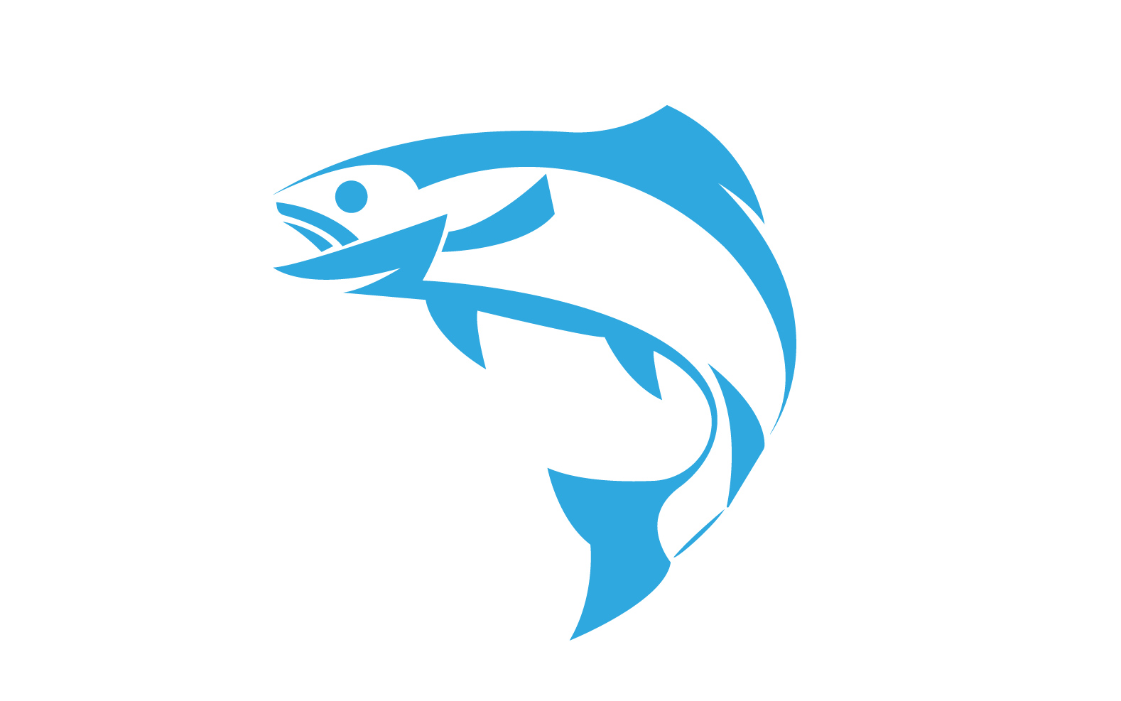 Fish Abstract Icon Design Logo V17
