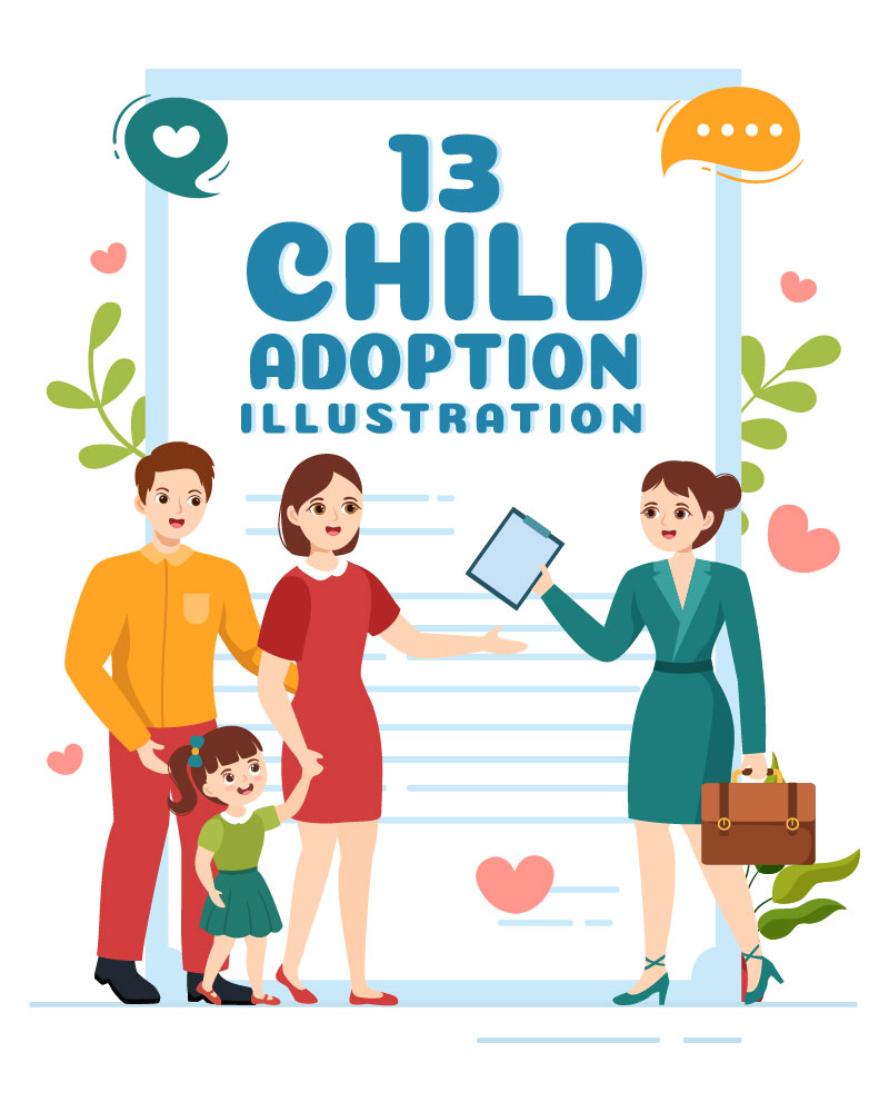 13 Child Adoption Agency Illustration