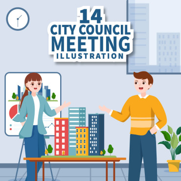 Council Meeting Illustrations Templates 303660