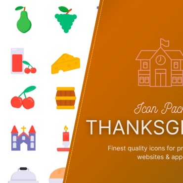 Thanksgiving Day Icon Sets 304237