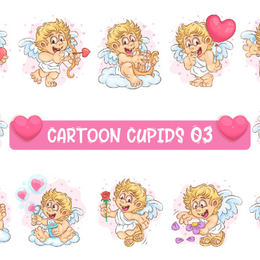 Cartoon Cupid Vectors Templates 304243