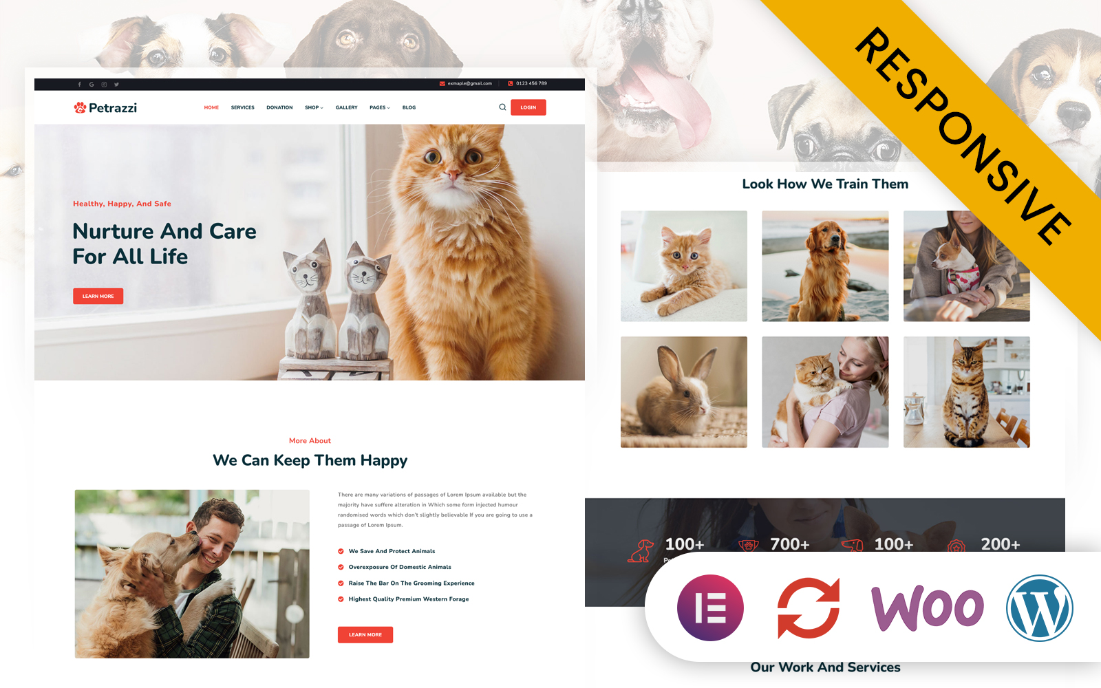 Petrazzi - Pets Care Service Elementor WordPress Theme