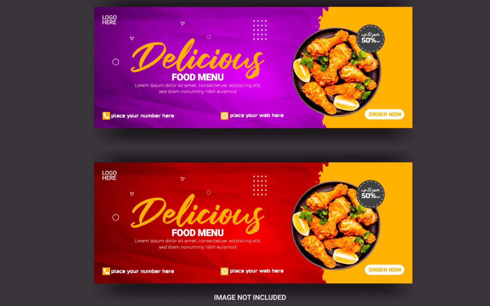 Food Social media cover banner  design