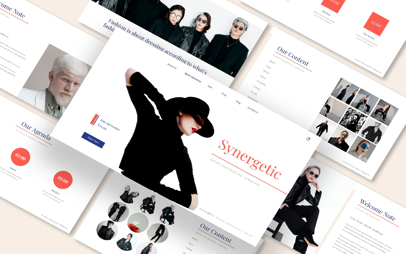 Synergetic Fashion Powerpoint Template