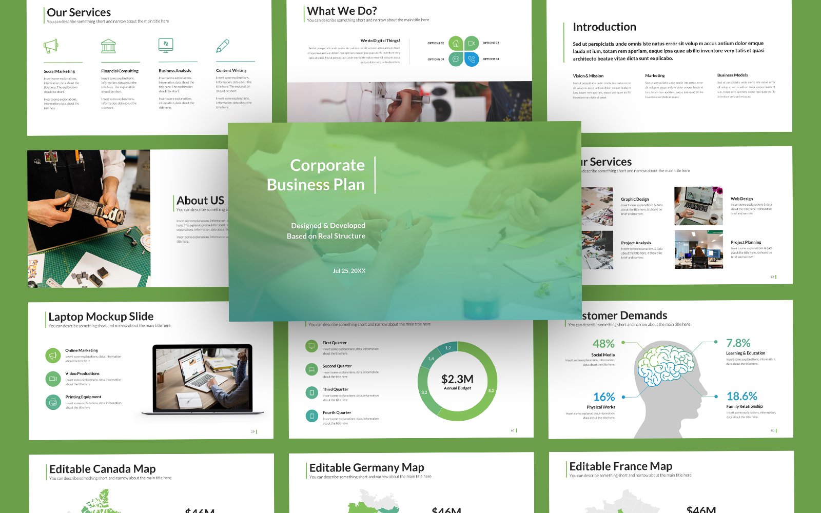 Corpora Corporate Business PowerPoint Template