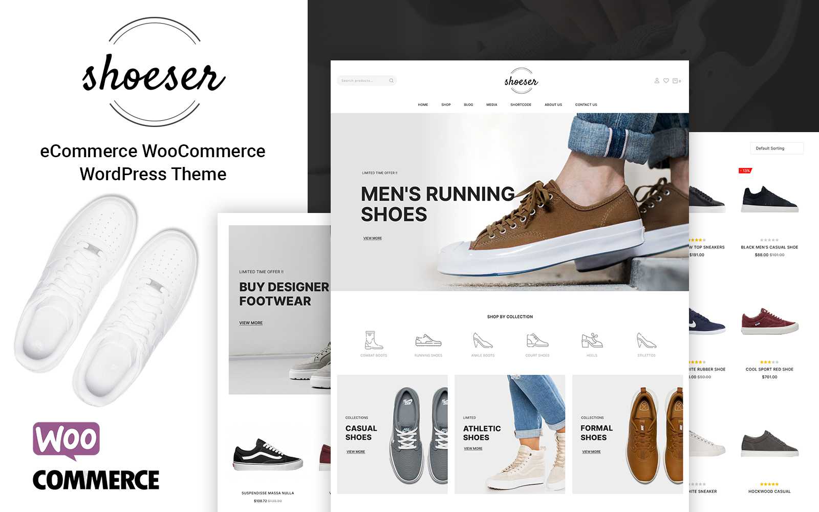 Shoeser - Fashion and Shoes Store WooCommerce Theme