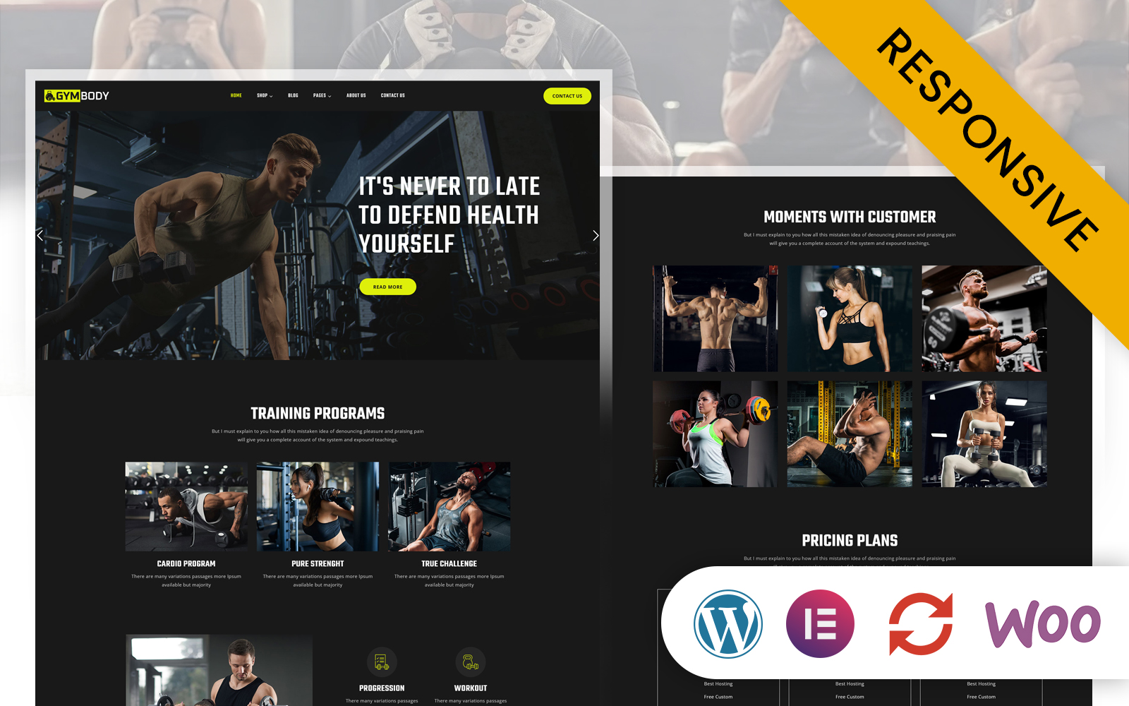 GYMBody - Gym and Fitness Elementor WordPress Theme