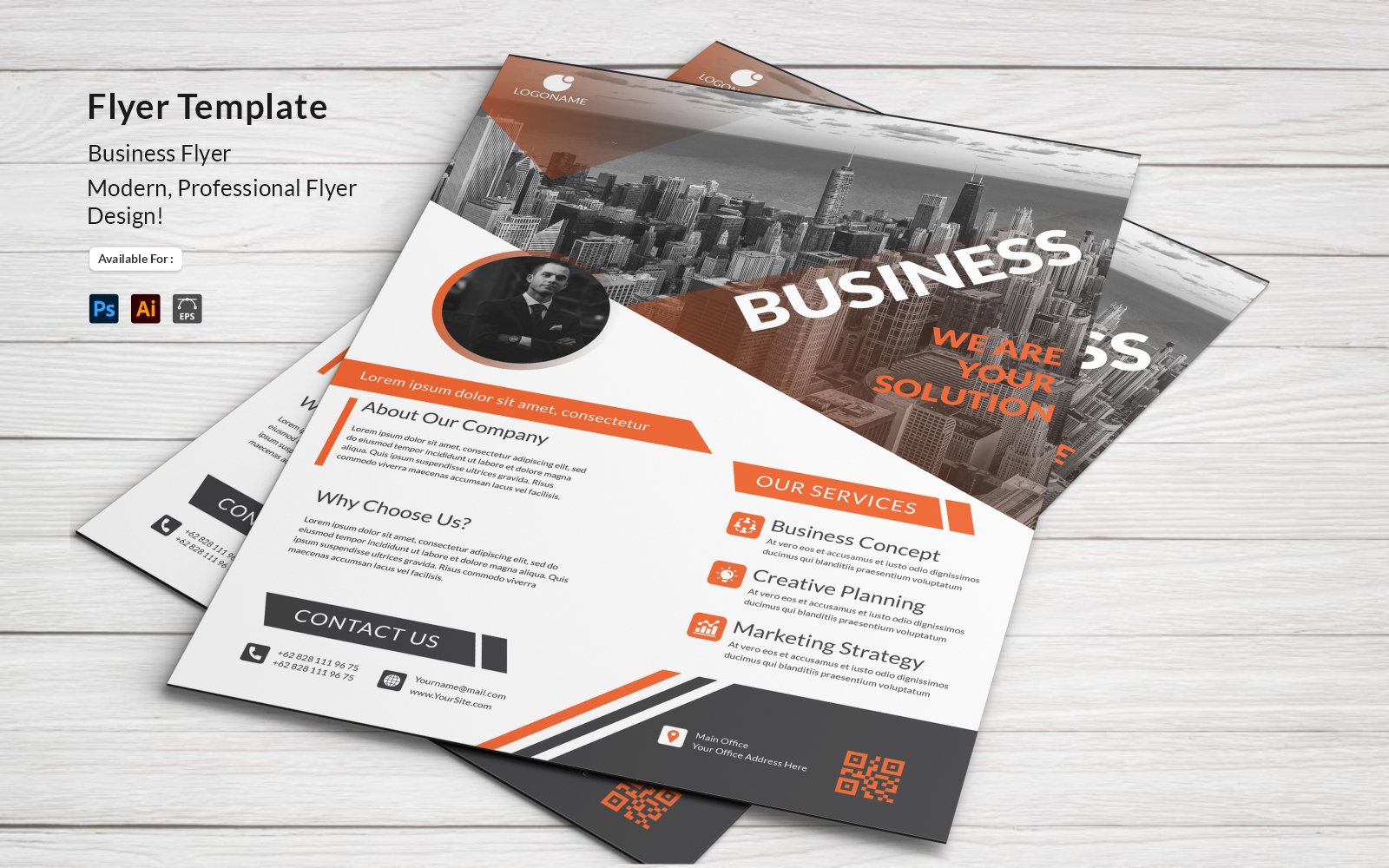 Business Solution Flyer Template PSD