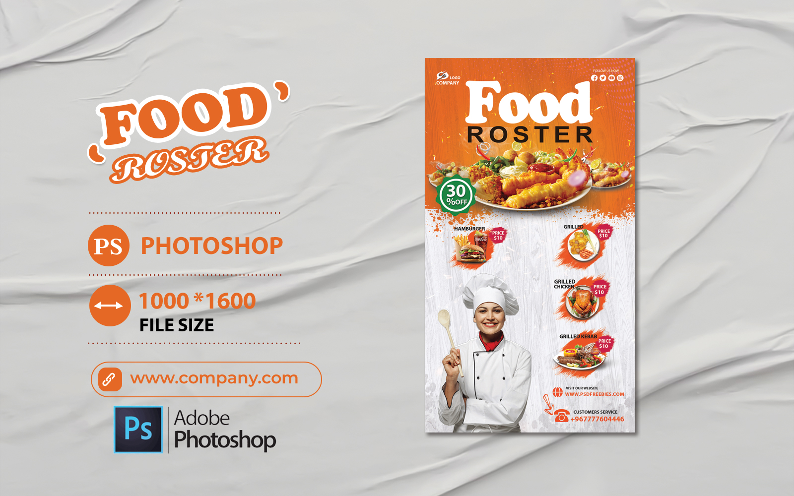 Seafood Fast Food Restaurant Template banner