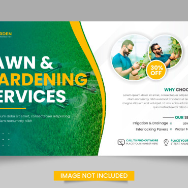 Lawn Landscape Illustrations Templates 304658