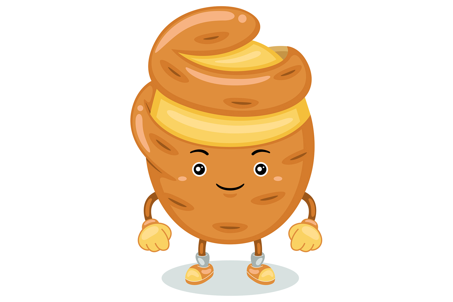 Potatoes Mascot Character Vector Illustration