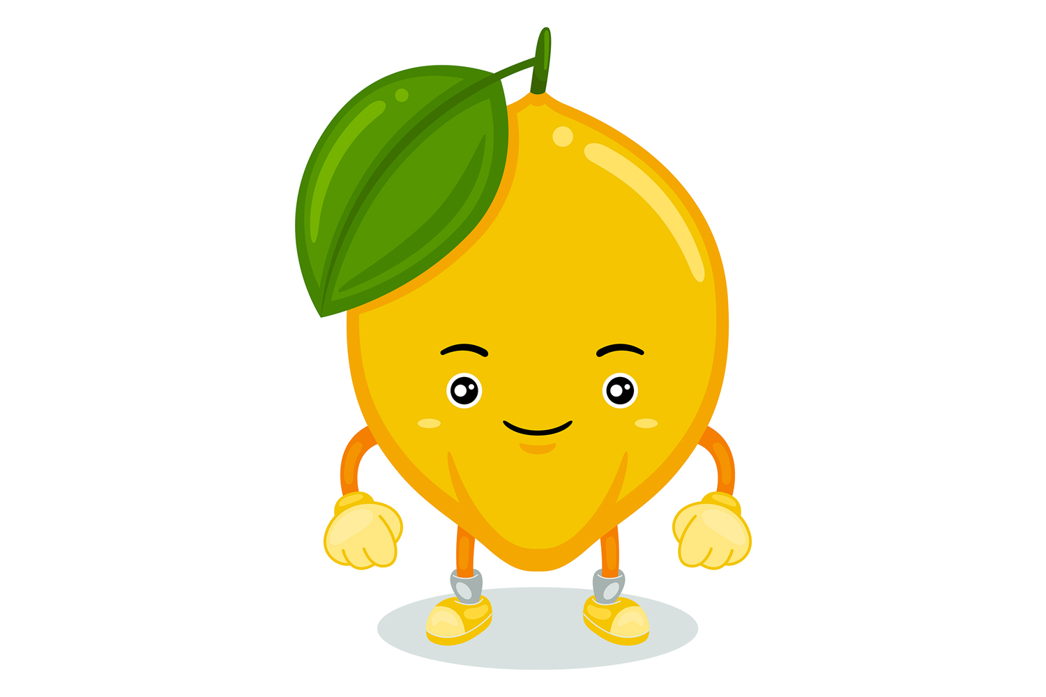 Lemon Mascot Character Vector Illustration