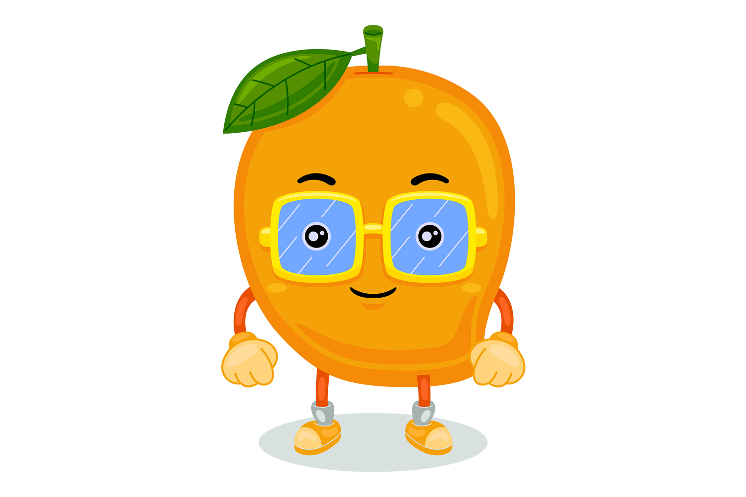 Mango Mascot Character Vector Illustration