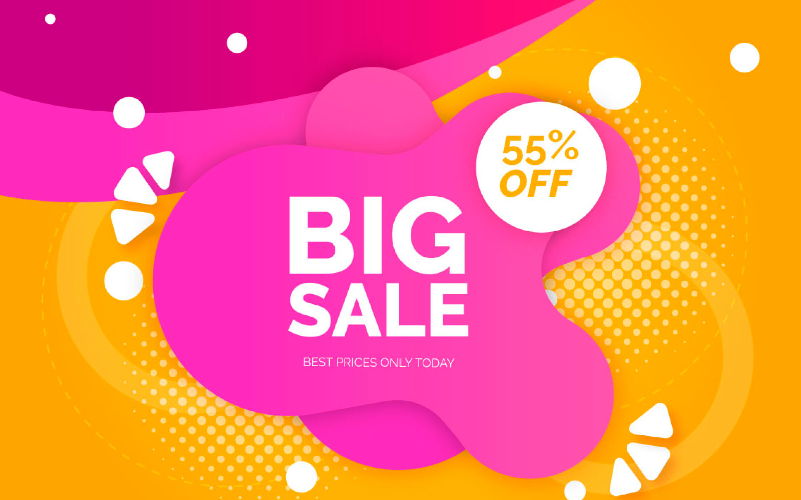 Sale marketing banner vector  with price cut out and sell-off.