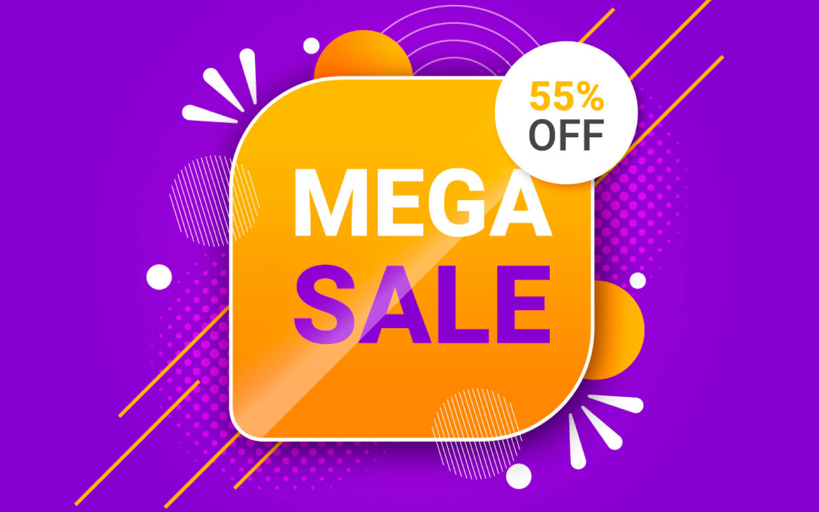 sale marketing banner with price cut out and sell-off design of   vector concept