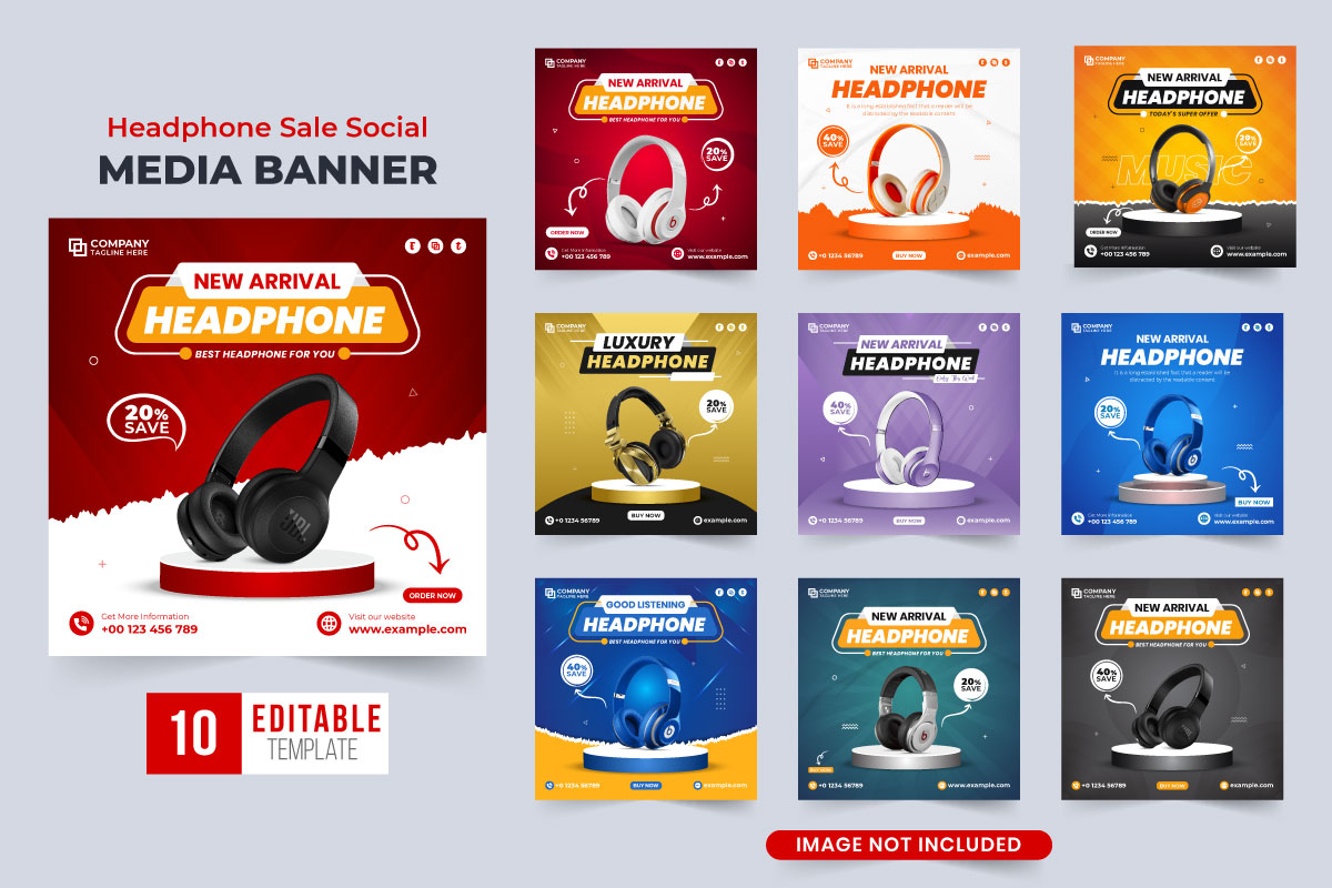 Electronic store promotion template set