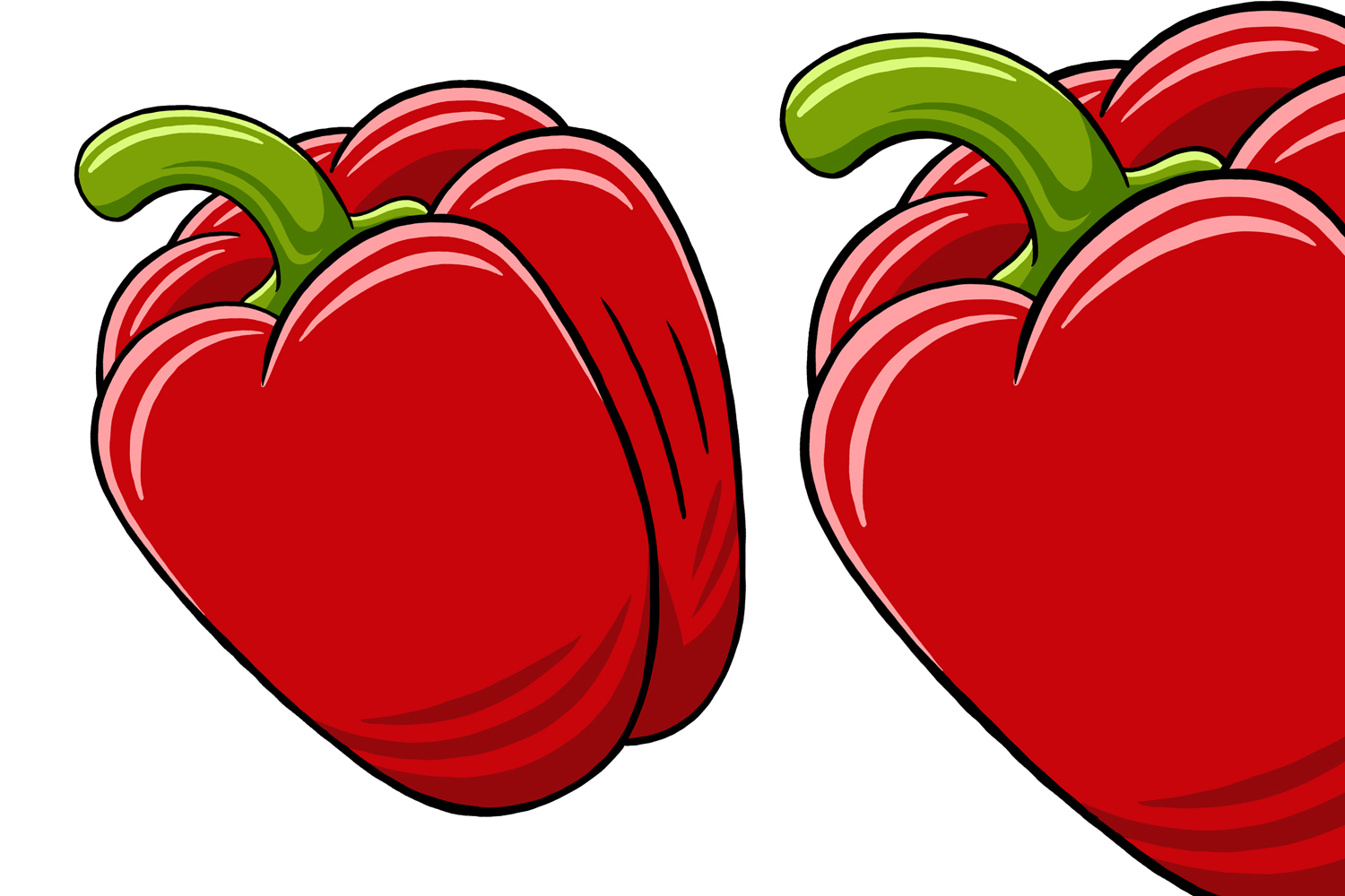 Red Pepper Vector Illustration