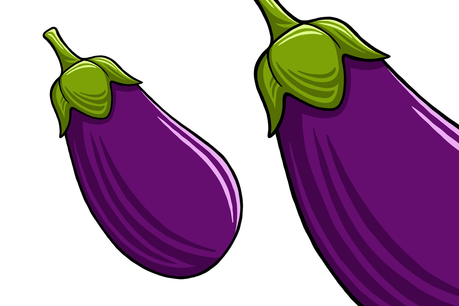 Aubergine Vector Illustration