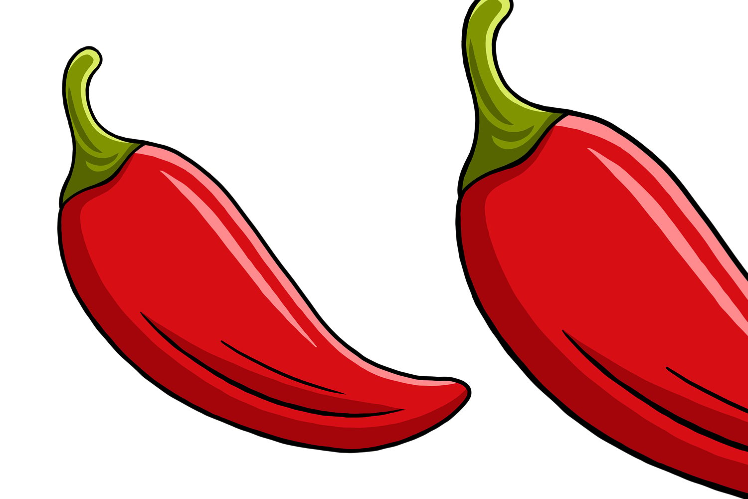 Red Hot Chilli Pepper Vector Illustration