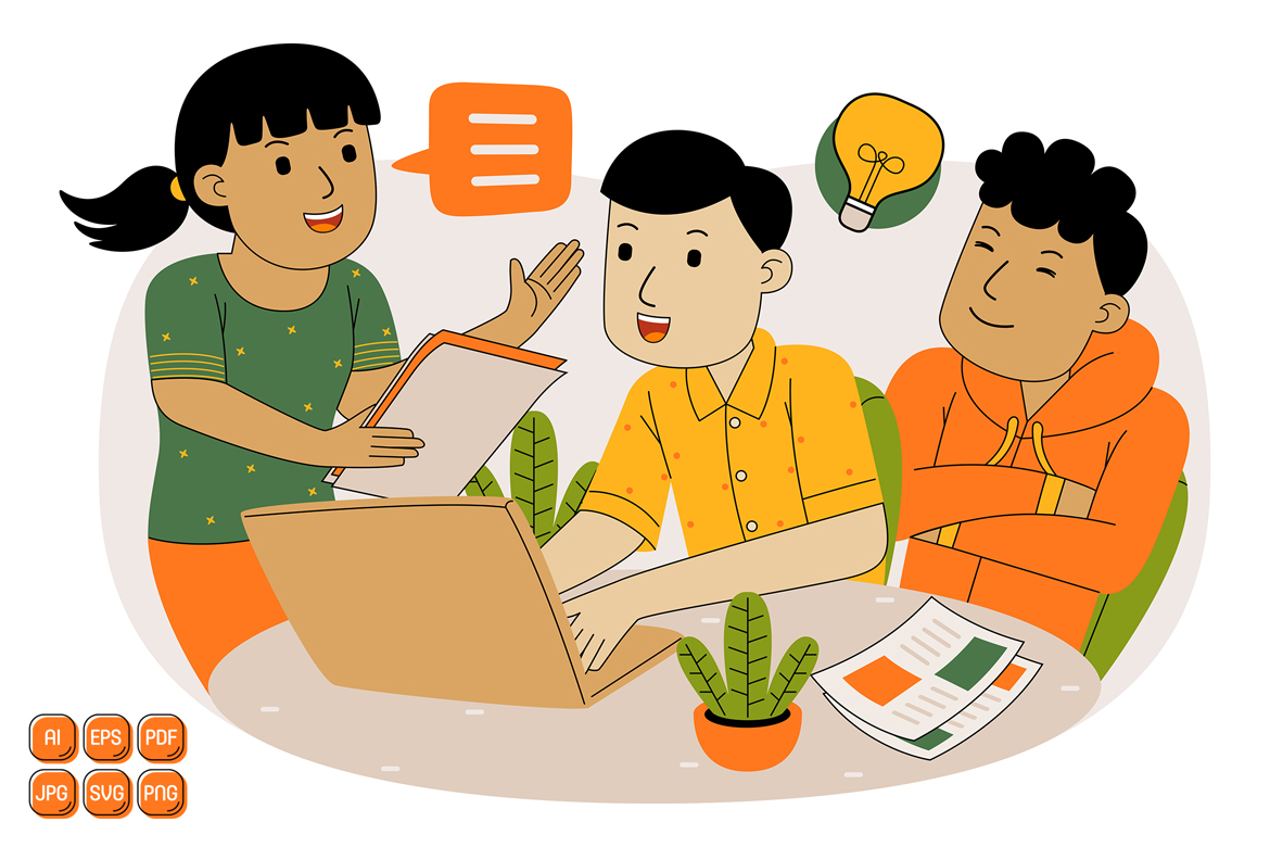 Teamwork Vector Illustration #05