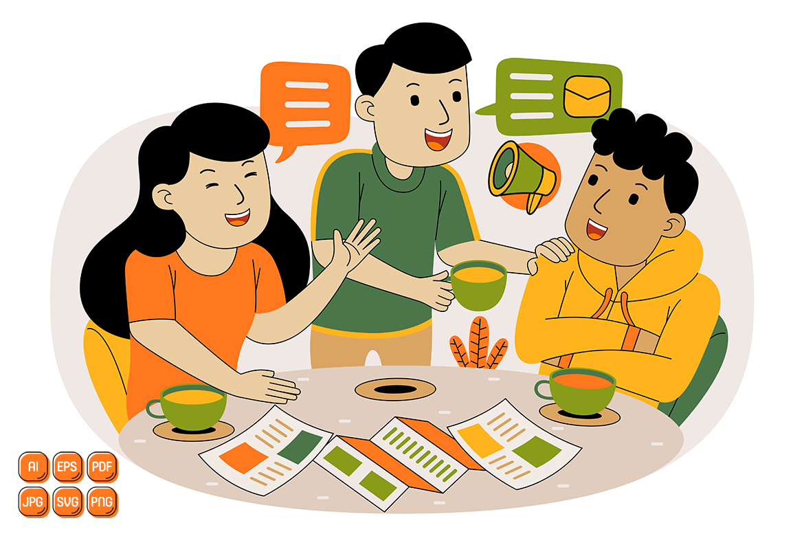 Teamwork Vector Illustration #06