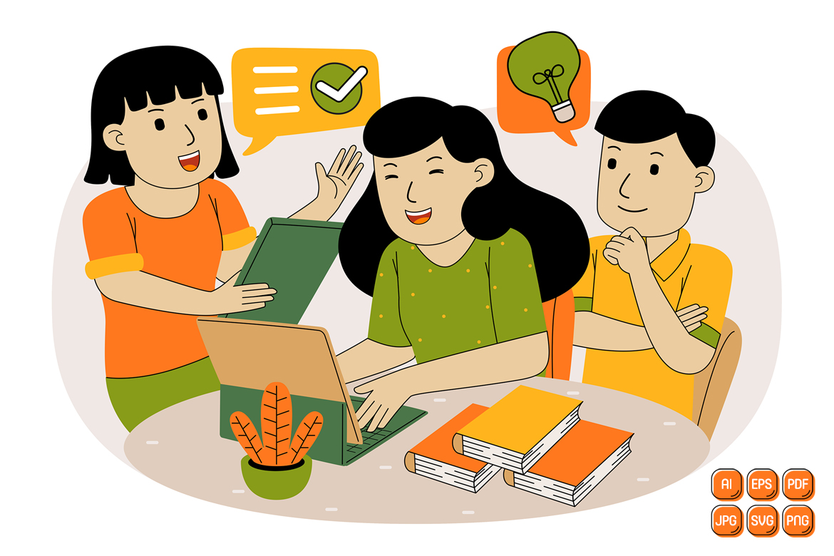 Teamwork Vector Illustration #12