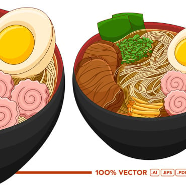 Soup Noodle Vectors Templates 304947